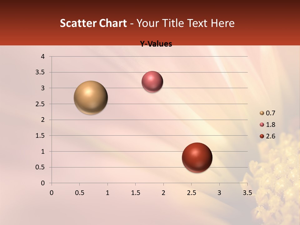 A Close Up Of A Flower With A Red Background PowerPoint Template