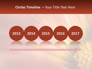 A Close Up Of A Flower With A Red Background PowerPoint Template