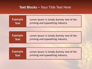 A Close Up Of A Flower With A Red Background PowerPoint Template