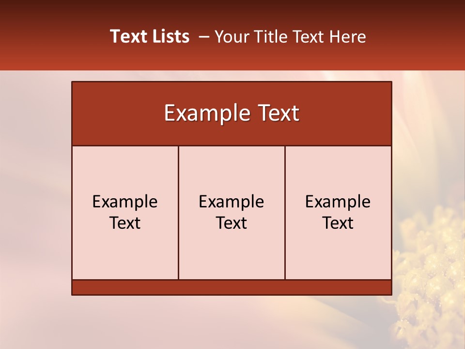A Close Up Of A Flower With A Red Background PowerPoint Template