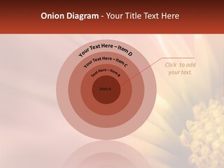 A Close Up Of A Flower With A Red Background PowerPoint Template