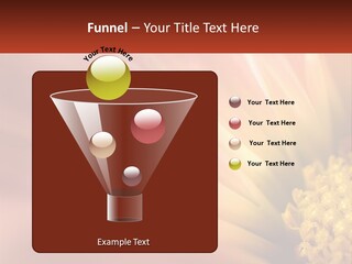 A Close Up Of A Flower With A Red Background PowerPoint Template