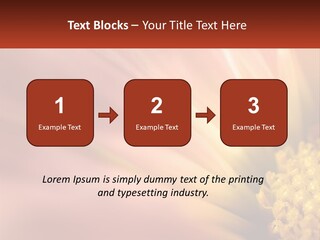 A Close Up Of A Flower With A Red Background PowerPoint Template