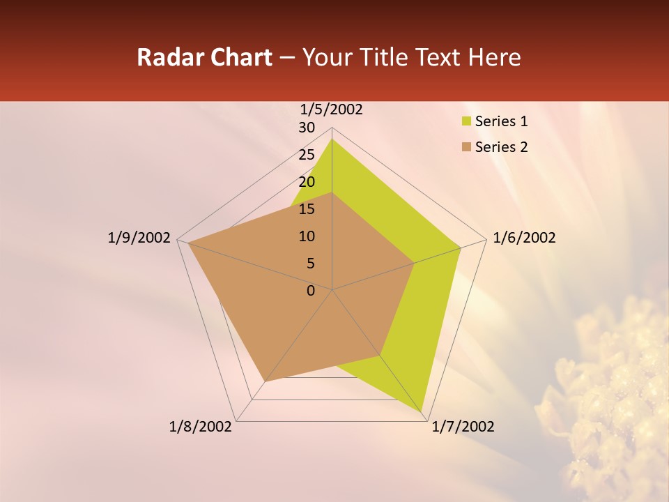 A Close Up Of A Flower With A Red Background PowerPoint Template
