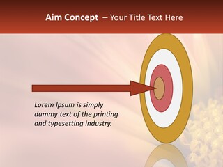 A Close Up Of A Flower With A Red Background PowerPoint Template