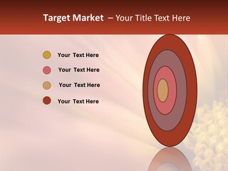 A Close Up Of A Flower With A Red Background PowerPoint Template