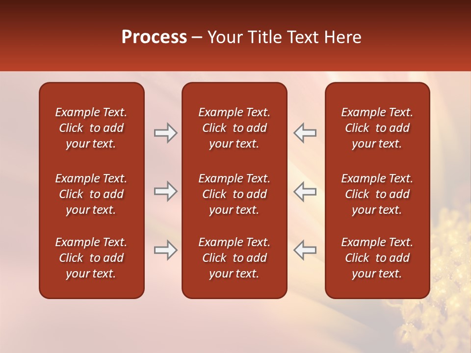 A Close Up Of A Flower With A Red Background PowerPoint Template