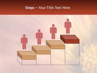 A Close Up Of A Flower With A Red Background PowerPoint Template