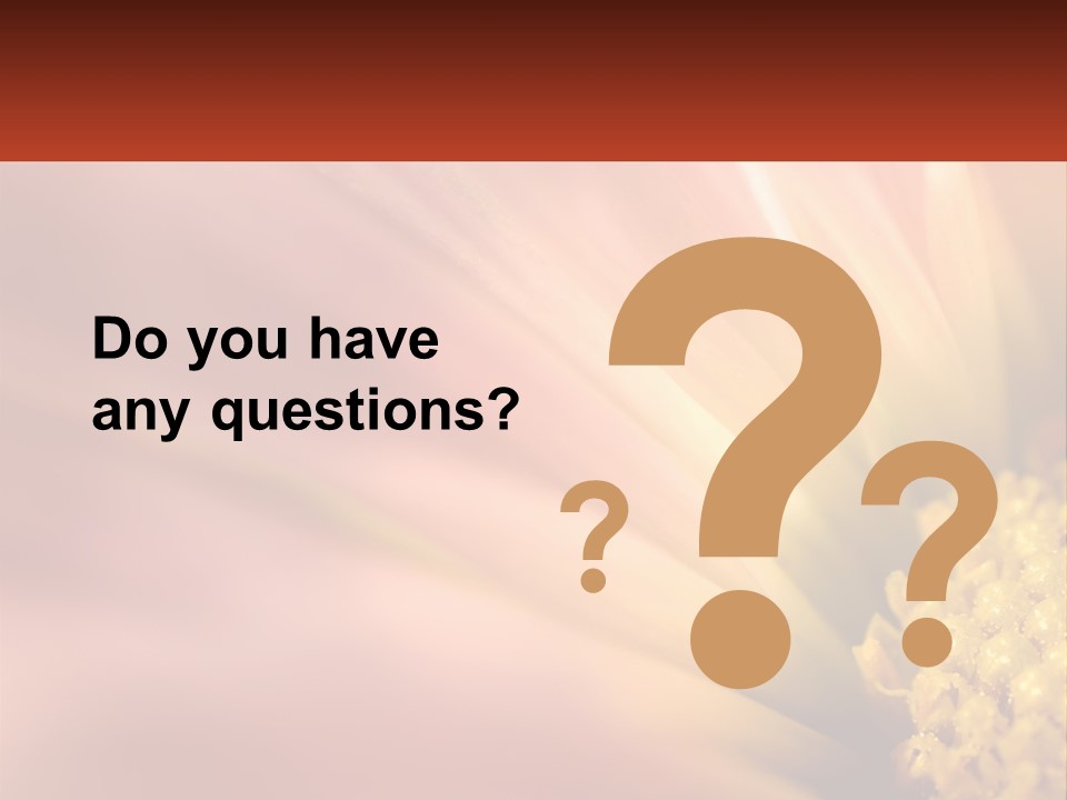 A Close Up Of A Flower With A Red Background PowerPoint Template