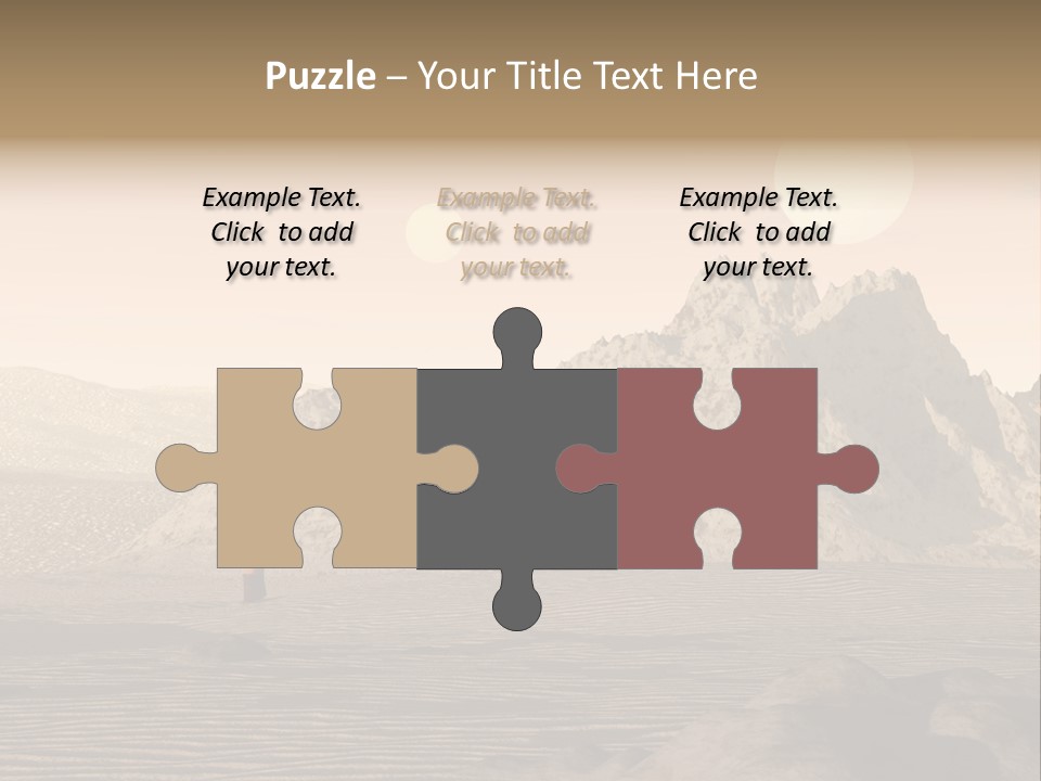 A Man In An Orange Suit Standing In The Desert PowerPoint Template