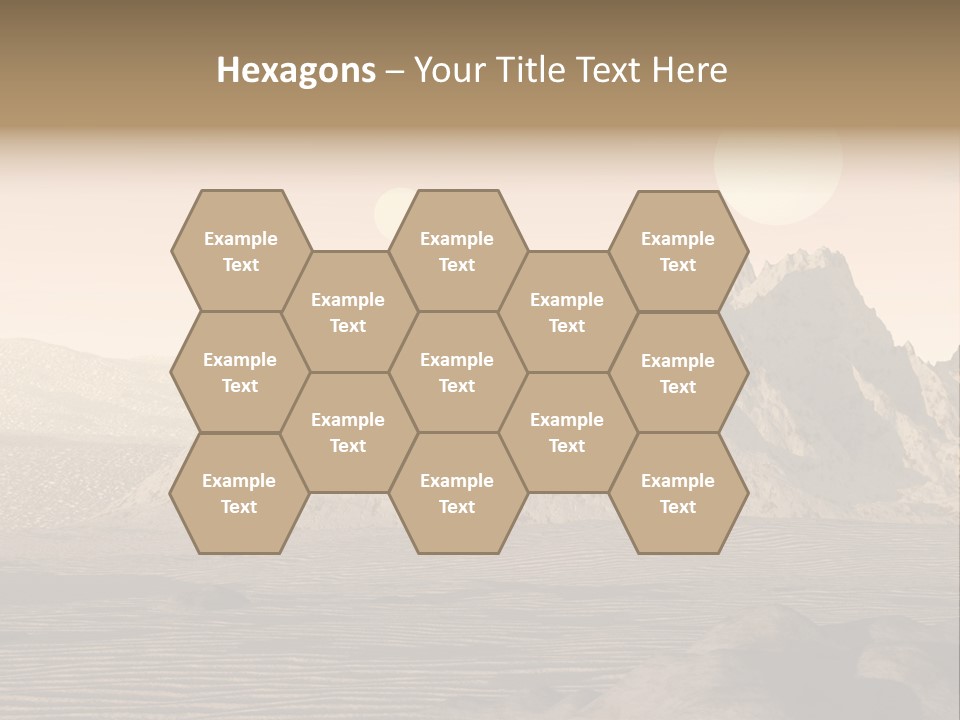 A Man In An Orange Suit Standing In The Desert PowerPoint Template