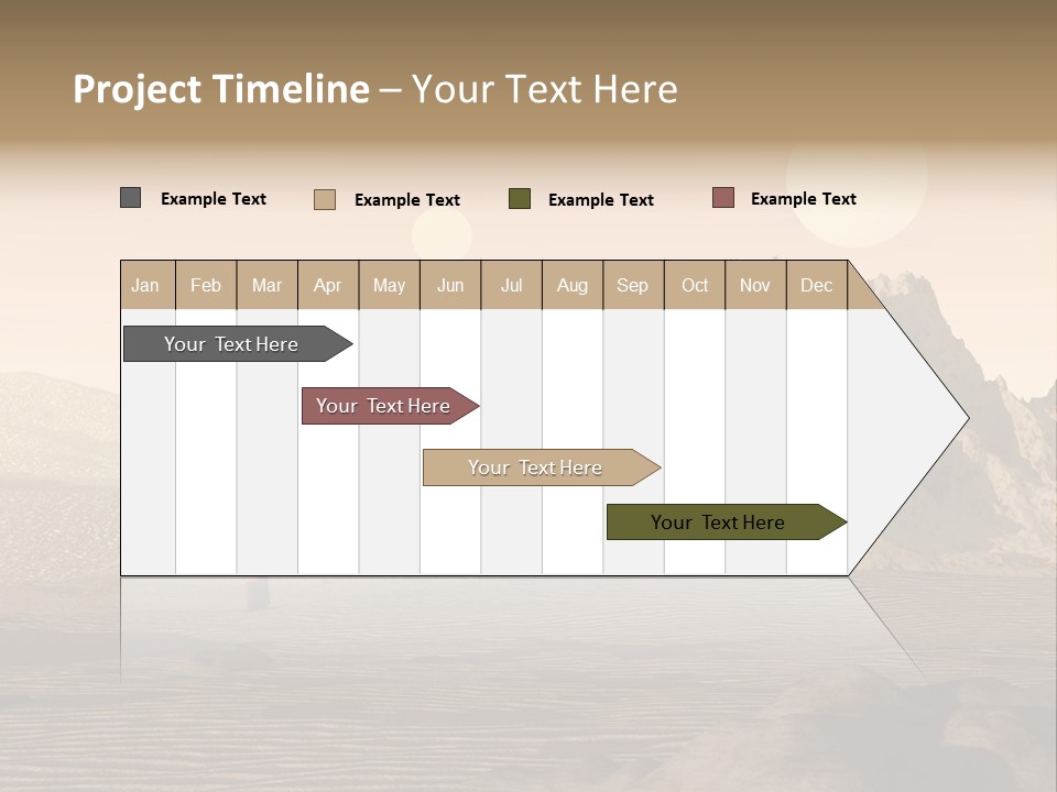A Man In An Orange Suit Standing In The Desert PowerPoint Template