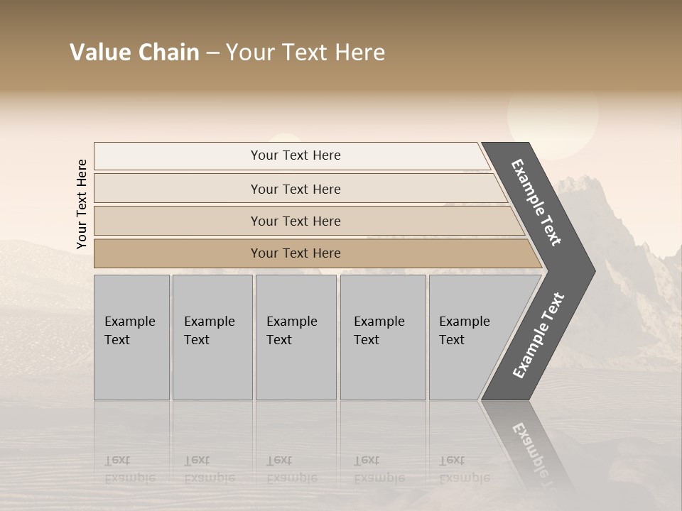 A Man In An Orange Suit Standing In The Desert PowerPoint Template