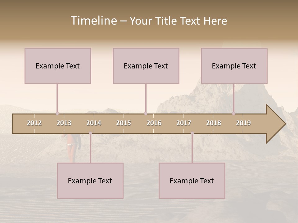 A Man In An Orange Suit Standing In The Desert PowerPoint Template