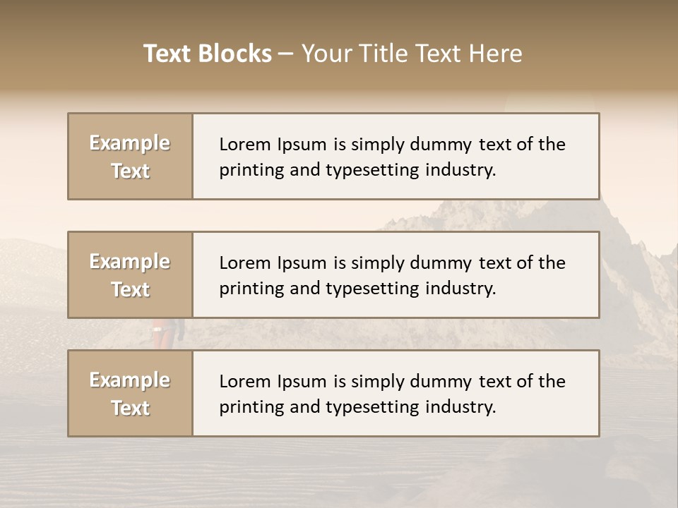A Man In An Orange Suit Standing In The Desert PowerPoint Template