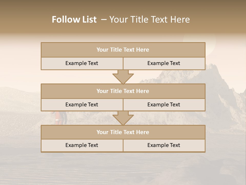 A Man In An Orange Suit Standing In The Desert PowerPoint Template