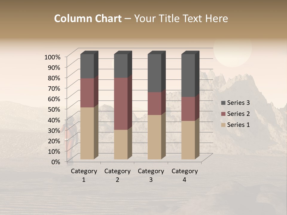 A Man In An Orange Suit Standing In The Desert PowerPoint Template
