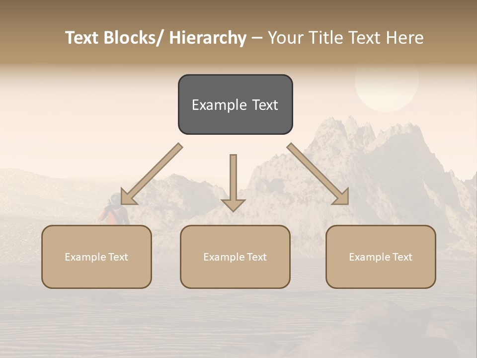 A Man In An Orange Suit Standing In The Desert PowerPoint Template
