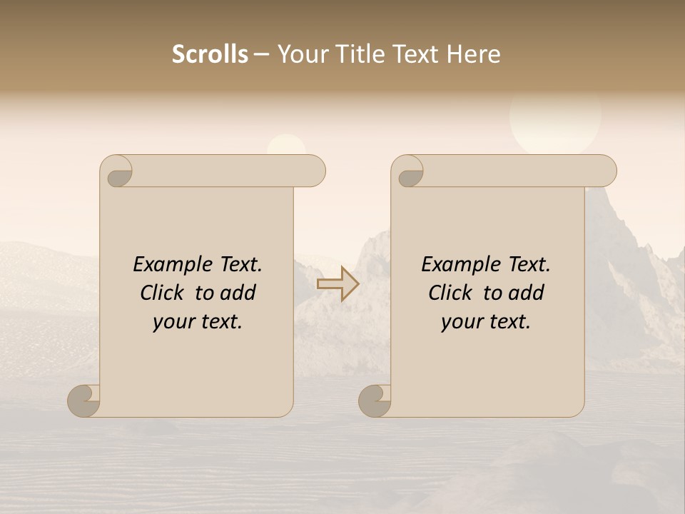 A Man In An Orange Suit Standing In The Desert PowerPoint Template