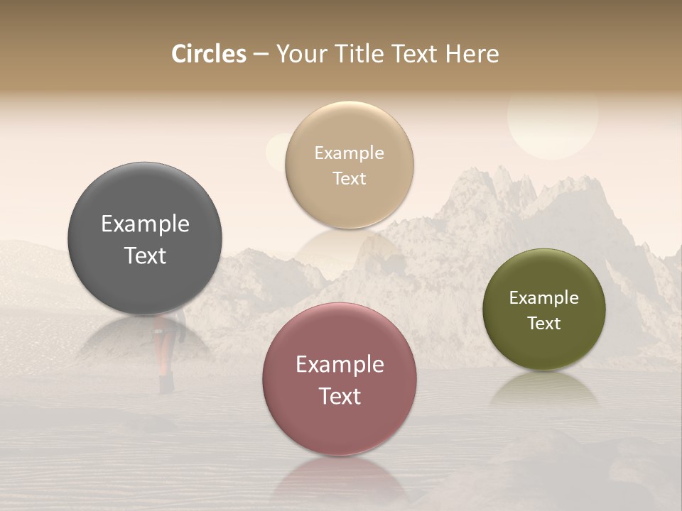 A Man In An Orange Suit Standing In The Desert PowerPoint Template