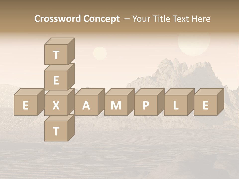 A Man In An Orange Suit Standing In The Desert PowerPoint Template