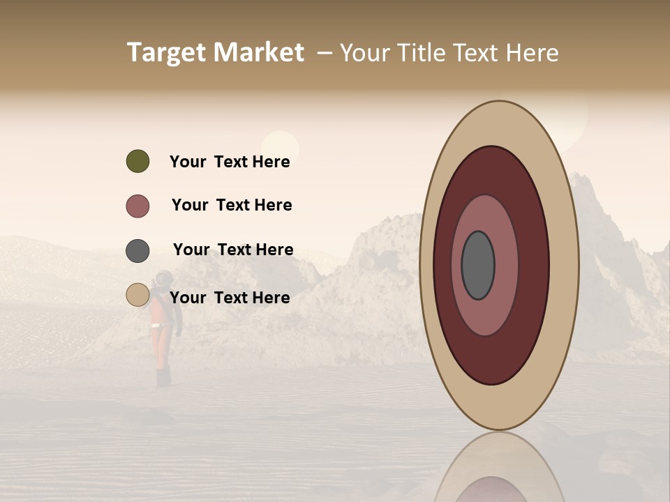 A Man In An Orange Suit Standing In The Desert PowerPoint Template