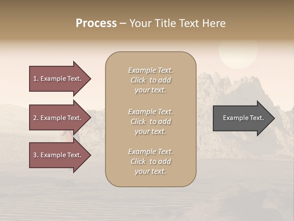 A Man In An Orange Suit Standing In The Desert PowerPoint Template