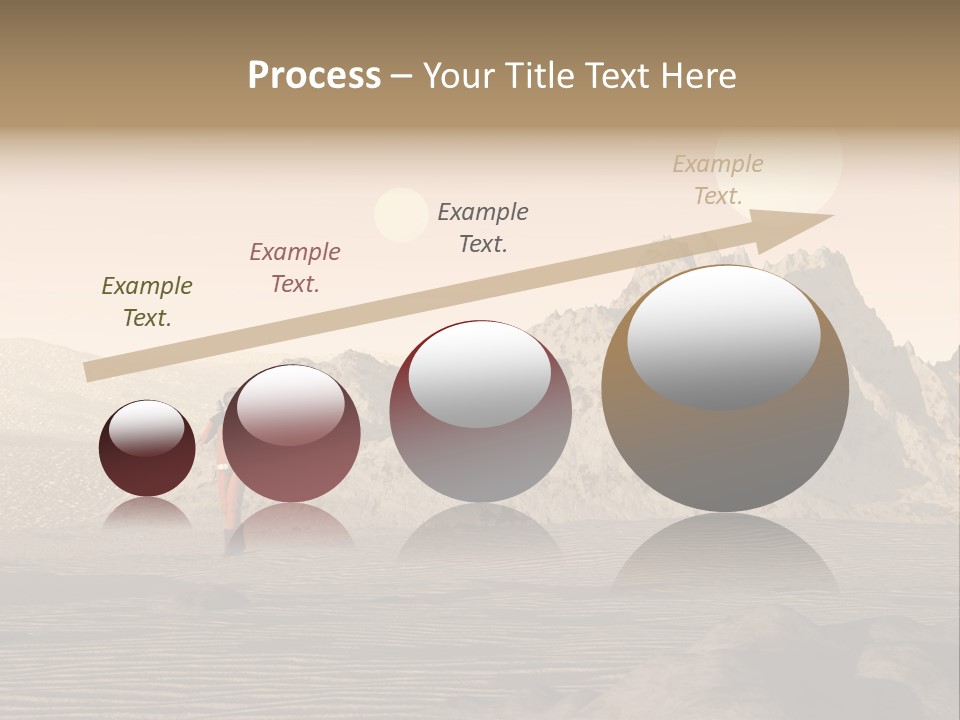 A Man In An Orange Suit Standing In The Desert PowerPoint Template
