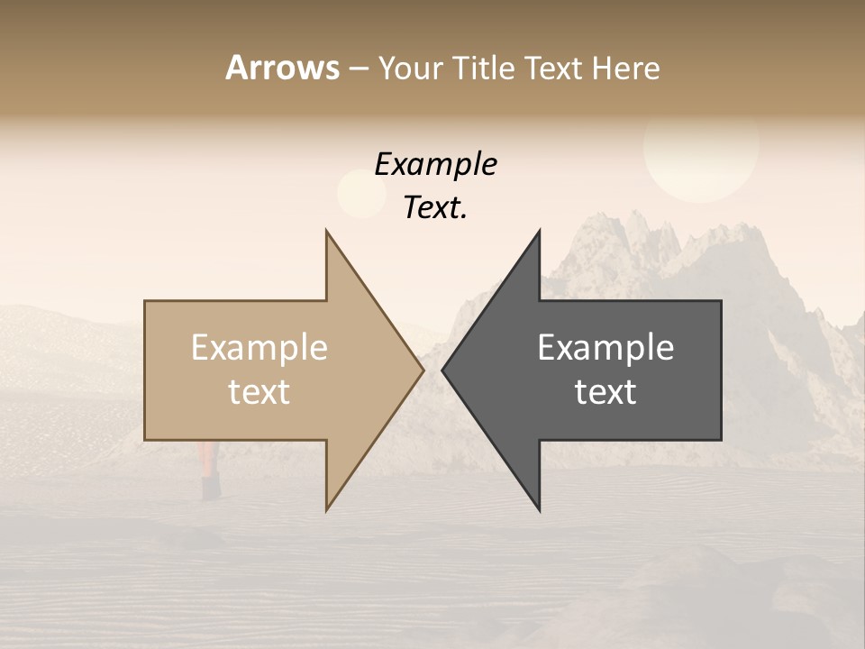 A Man In An Orange Suit Standing In The Desert PowerPoint Template