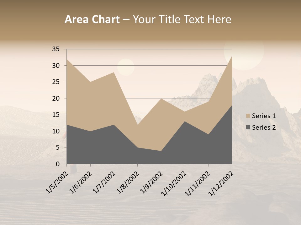 A Man In An Orange Suit Standing In The Desert PowerPoint Template