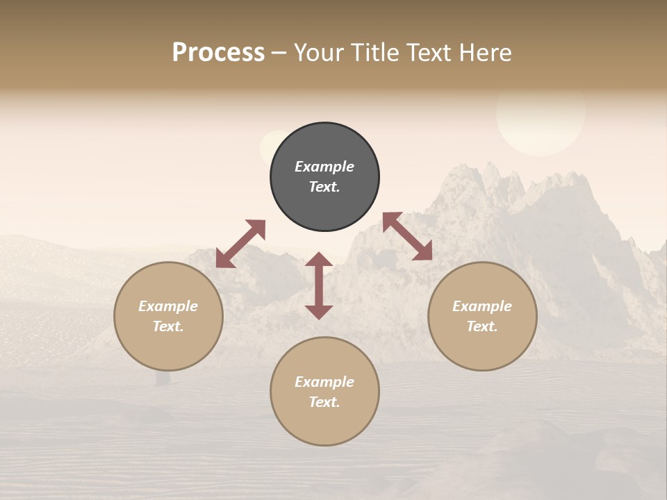 A Man In An Orange Suit Standing In The Desert PowerPoint Template