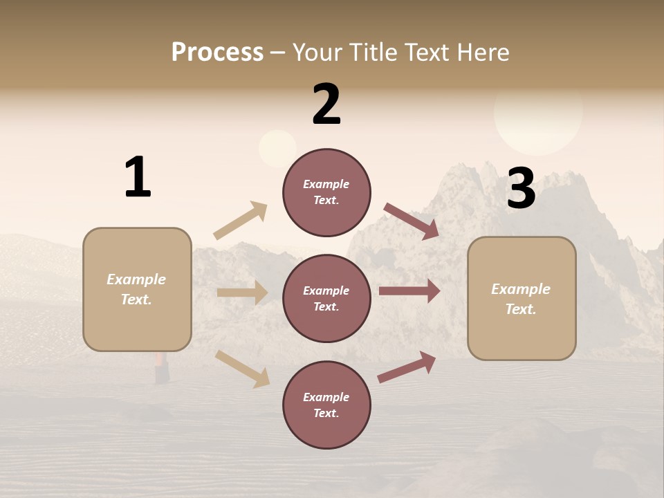 A Man In An Orange Suit Standing In The Desert PowerPoint Template