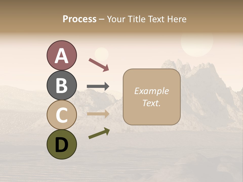 A Man In An Orange Suit Standing In The Desert PowerPoint Template