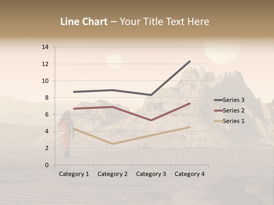 A Man In An Orange Suit Standing In The Desert PowerPoint Template