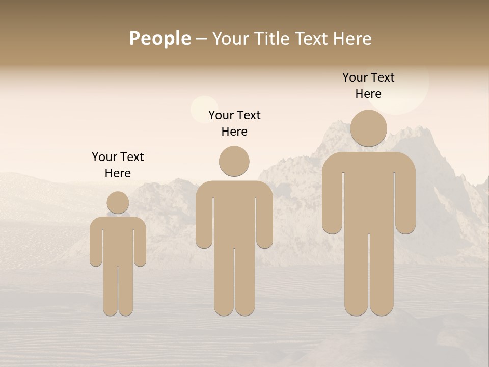 A Man In An Orange Suit Standing In The Desert PowerPoint Template