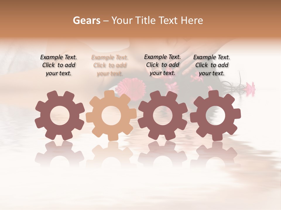 A Woman Getting Her Hair Done By A Professional Hair Stylist PowerPoint Template