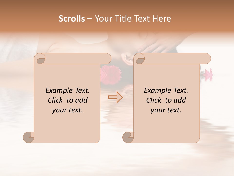 A Woman Getting Her Hair Done By A Professional Hair Stylist PowerPoint Template