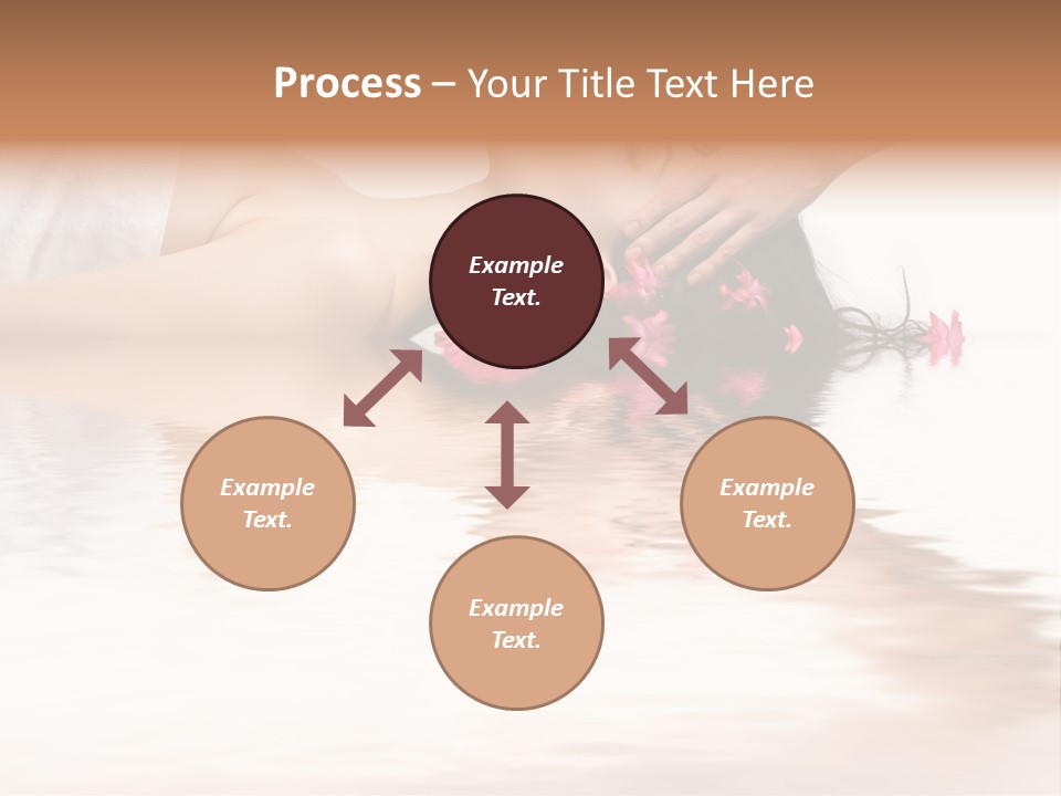 A Woman Getting Her Hair Done By A Professional Hair Stylist PowerPoint Template