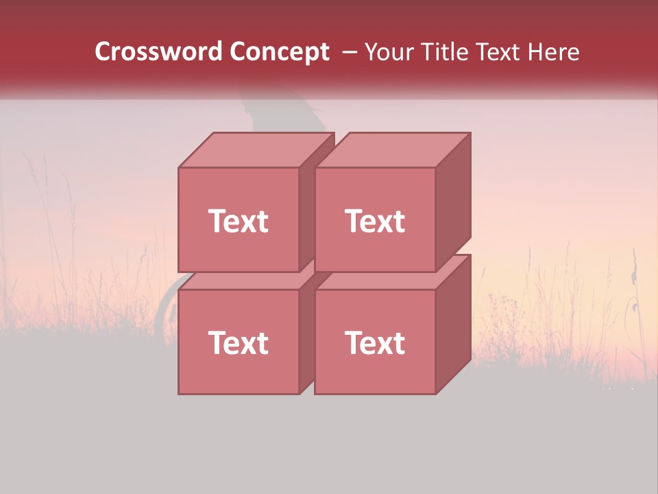 A Person Riding A Bike In The Sunset PowerPoint Template