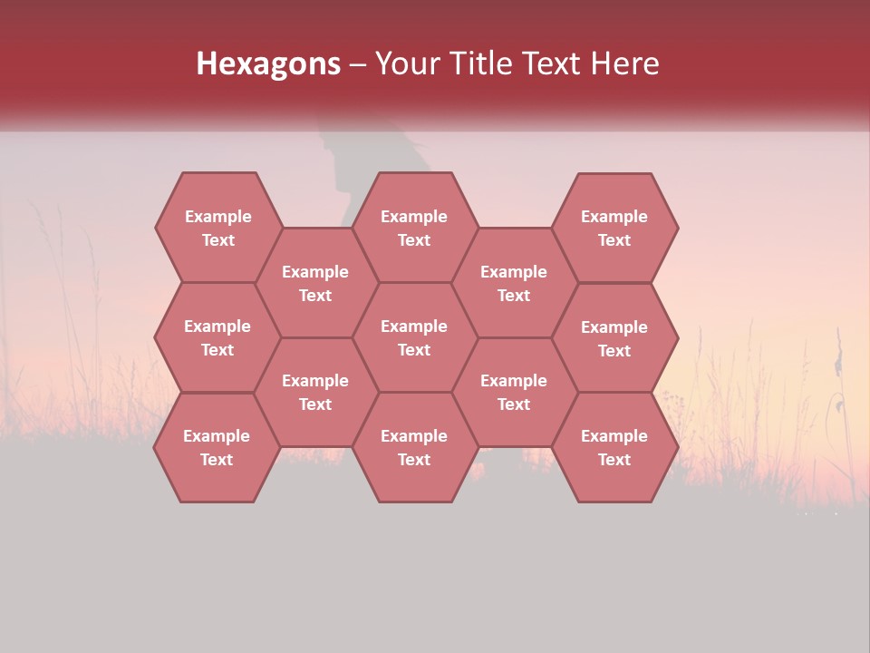 A Person Riding A Bike In The Sunset PowerPoint Template