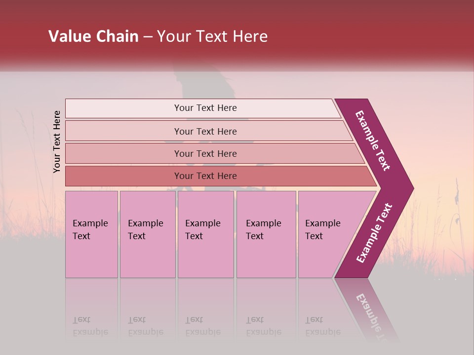 A Person Riding A Bike In The Sunset PowerPoint Template
