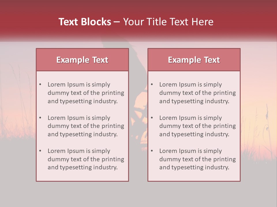 A Person Riding A Bike In The Sunset PowerPoint Template