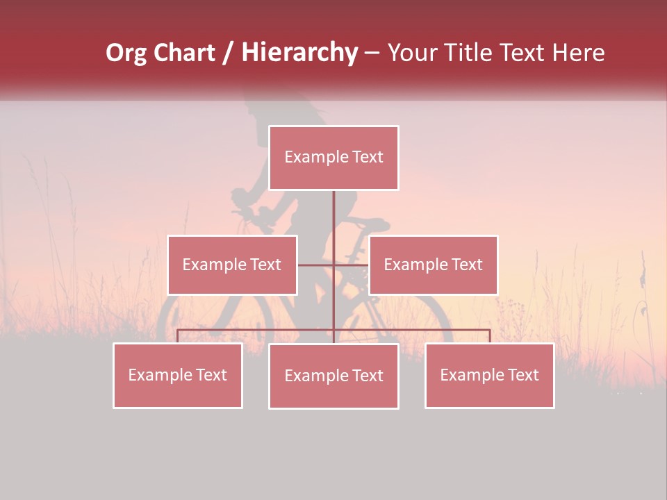 A Person Riding A Bike In The Sunset PowerPoint Template
