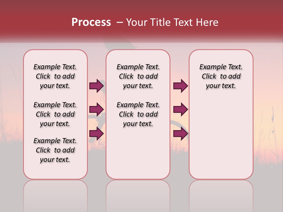A Person Riding A Bike In The Sunset PowerPoint Template