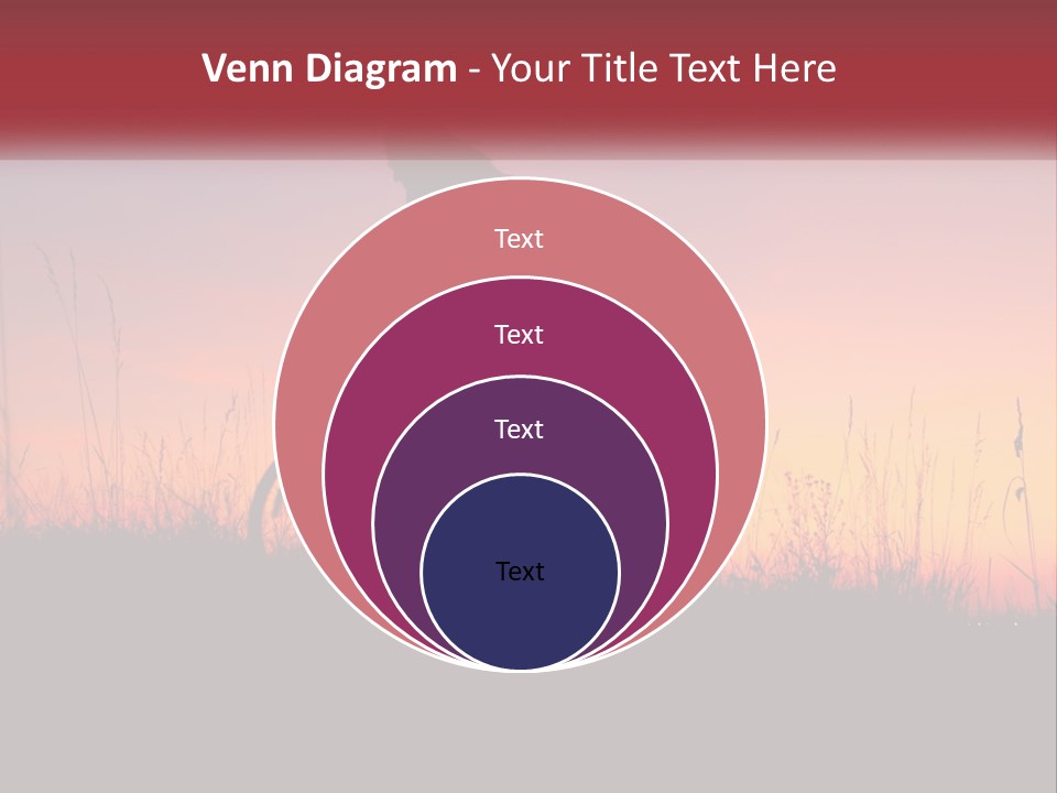 A Person Riding A Bike In The Sunset PowerPoint Template
