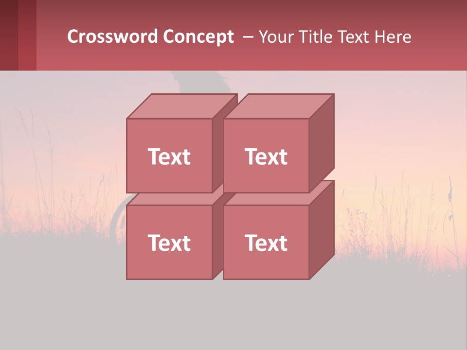 A Person Riding A Bike At Sunset Powerpoint Template PowerPoint Template