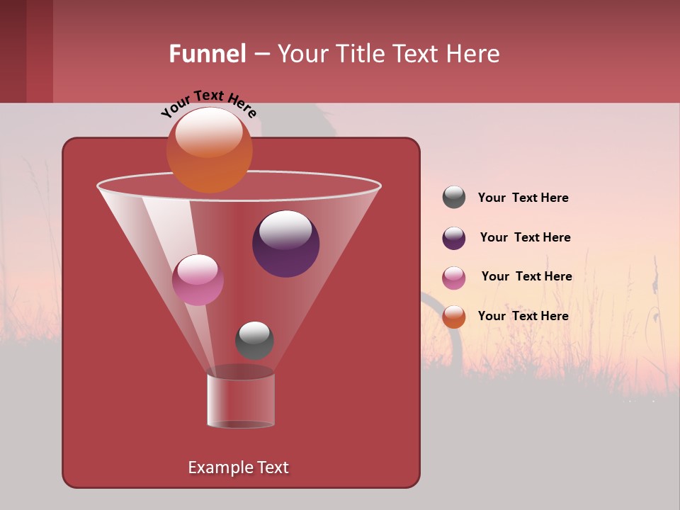 A Person Riding A Bike At Sunset Powerpoint Template PowerPoint Template