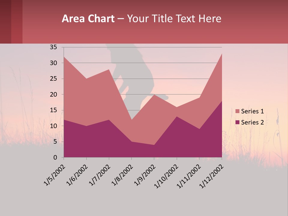 A Person Riding A Bike At Sunset Powerpoint Template PowerPoint Template