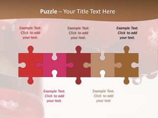 A Woman Biting Into Some Cherries With Her Mouth Open PowerPoint Template