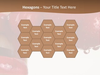 A Woman Biting Into Some Cherries With Her Mouth Open PowerPoint Template